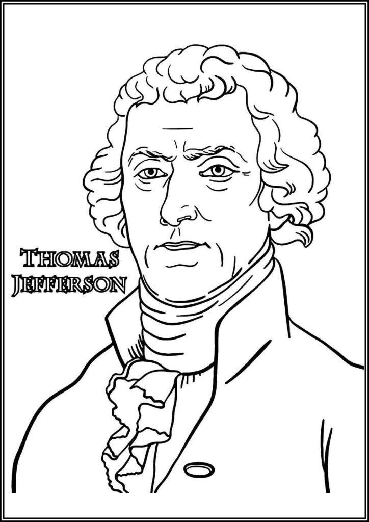 Kolorowanki Thomas Jefferson Do Druku Za Darmo W Pdf