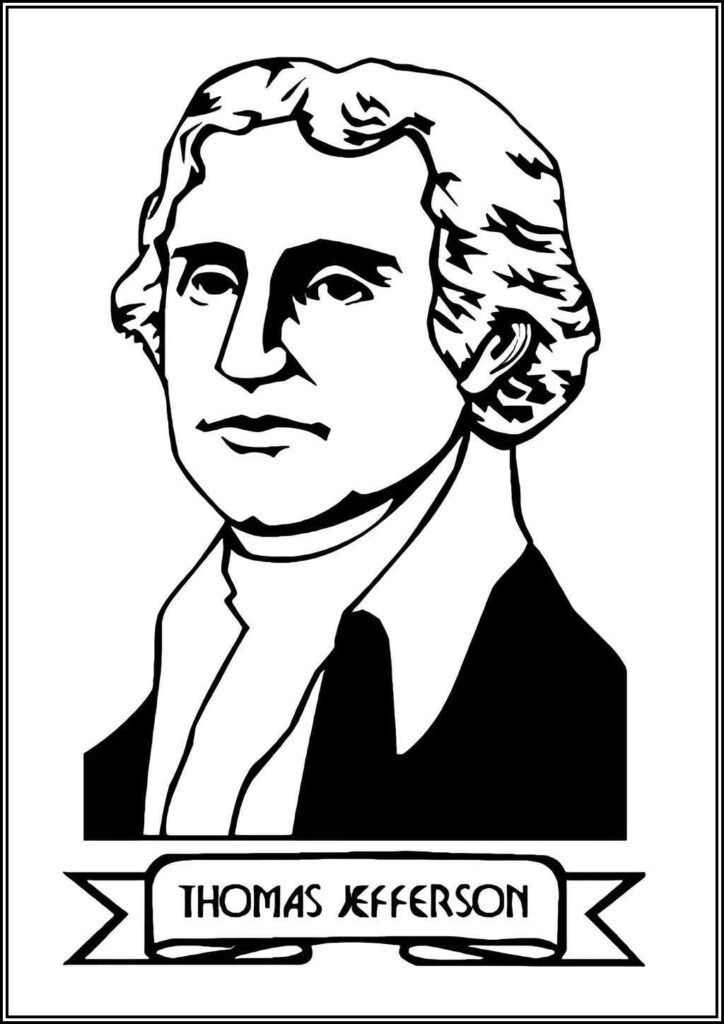 Kolorowanki Thomas Jefferson Do Druku Za Darmo W Pdf