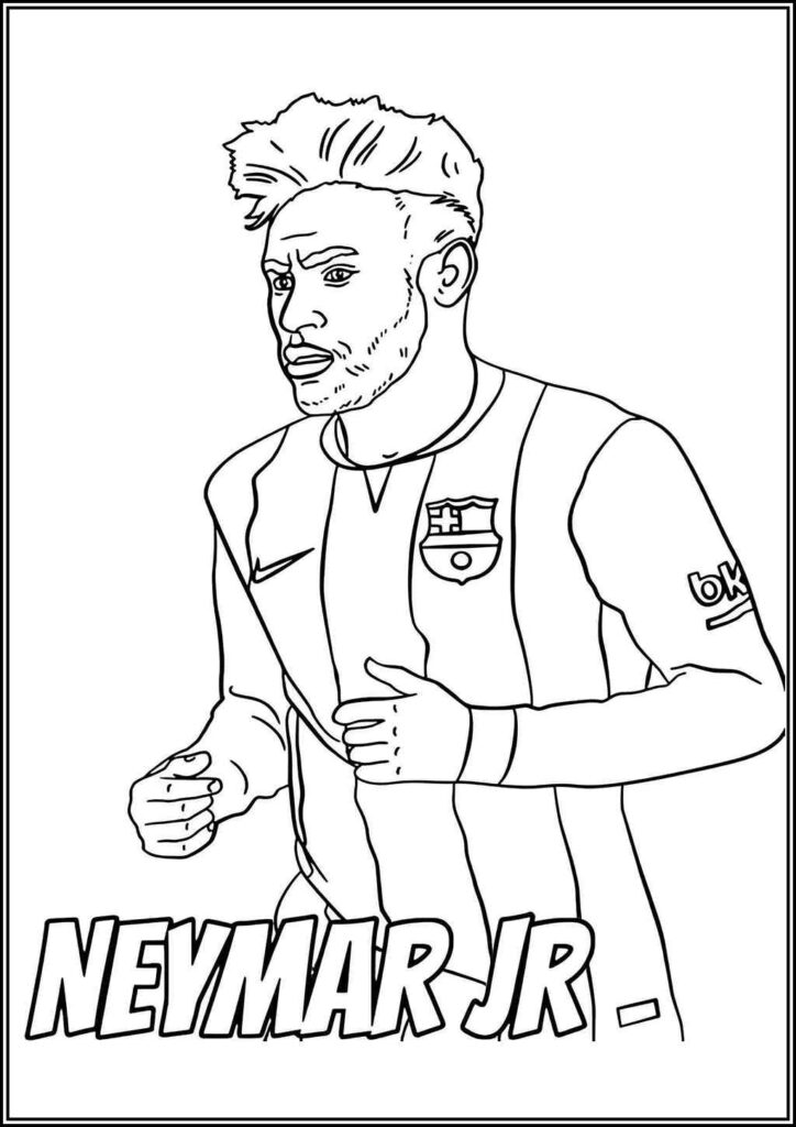 Kolorowanki Neymar Do Druku Za Darmo W Pdf