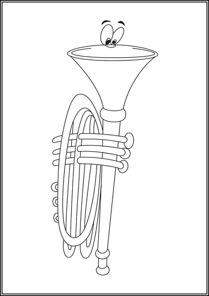 Kolorowanki Trąbka Do Druku Za Darmo W Pdf