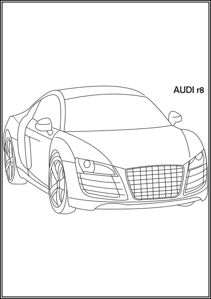 Kolorowanki Audi Do Druku Za Darmo W Pdf