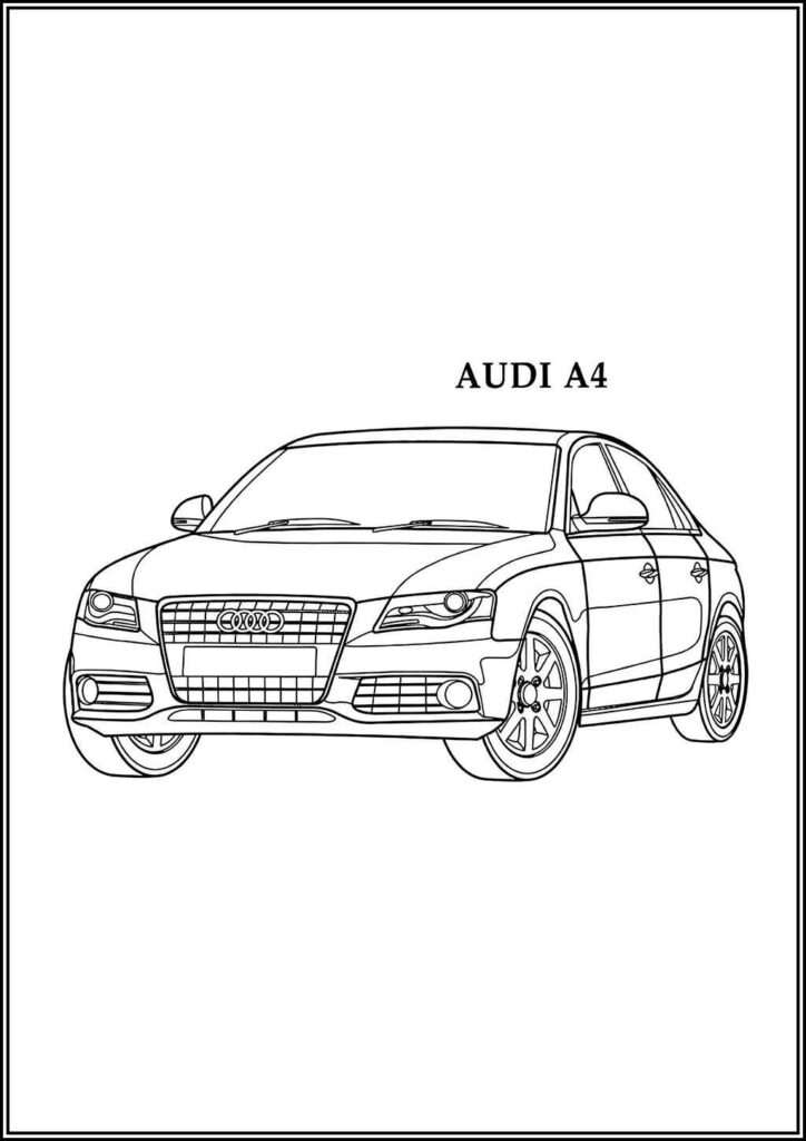 Kolorowanki Audi Do Druku Za Darmo W Pdf