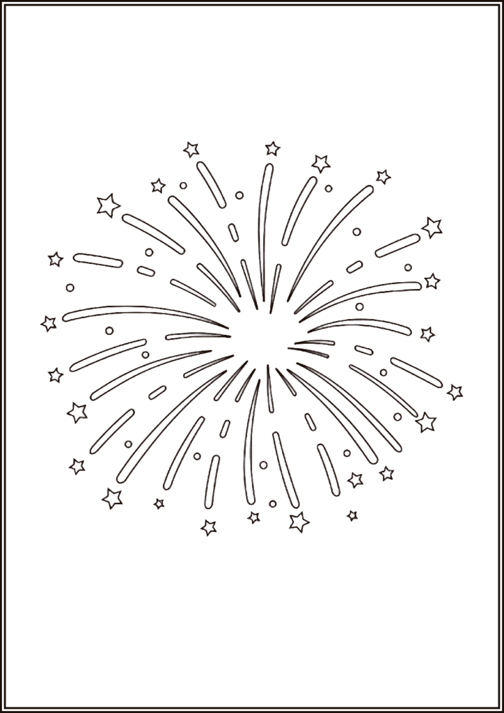 Kolorowanki Fajerwerki Do Druku Za Darmo W Pdf
