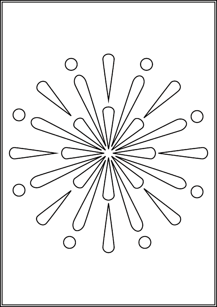 Kolorowanki Fajerwerki Do Druku Za Darmo W Pdf