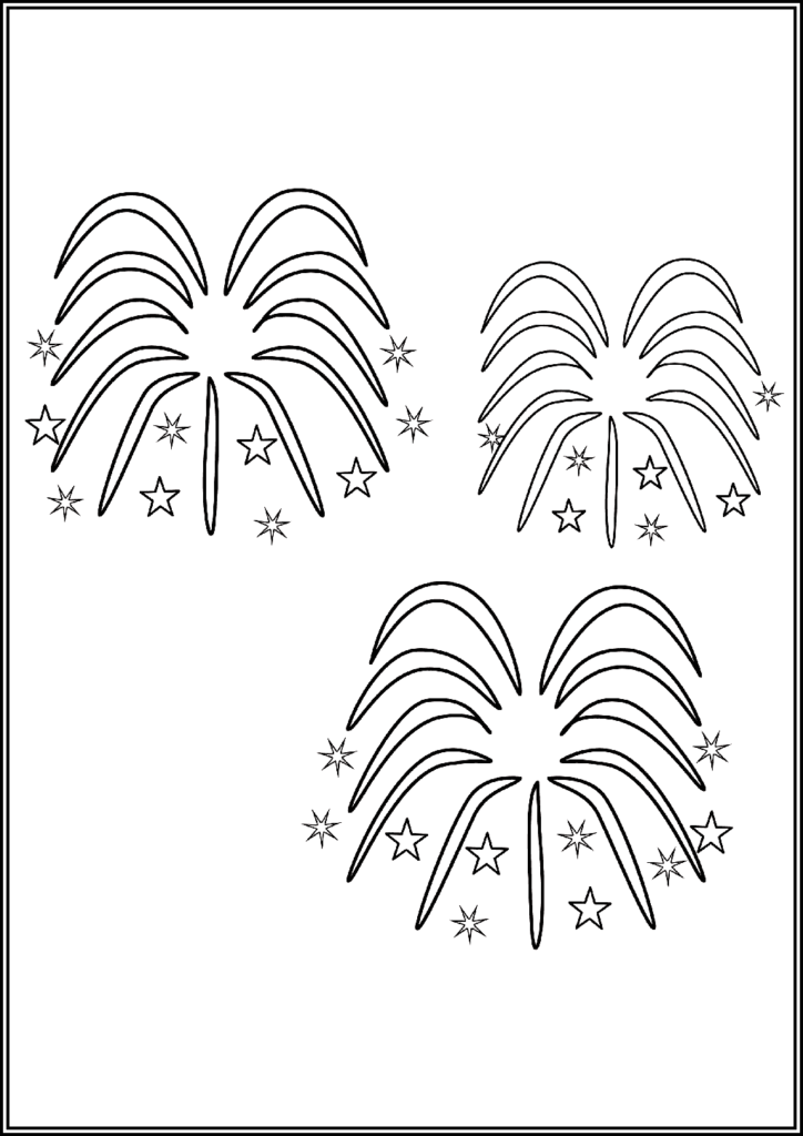Kolorowanki Fajerwerki Do Druku Za Darmo W Pdf