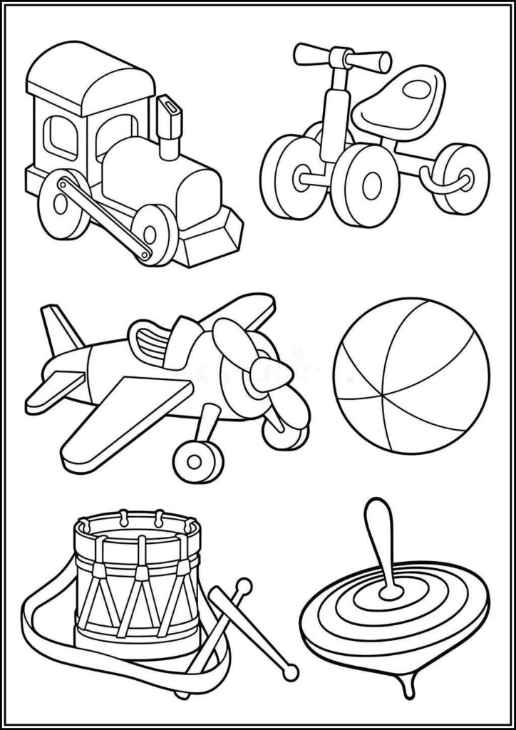 Kolorowanki Zabawki Do Druku Za Darmo W Pdf