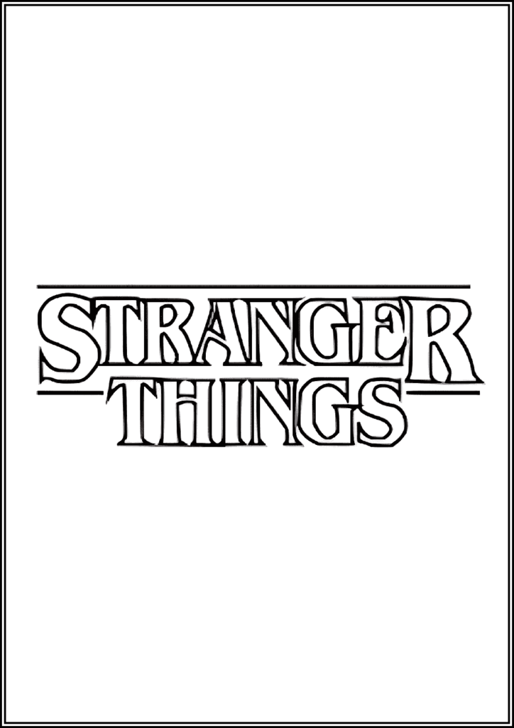 Kolorowanki Stranger Things Do Druku Za Darmo W Pdf