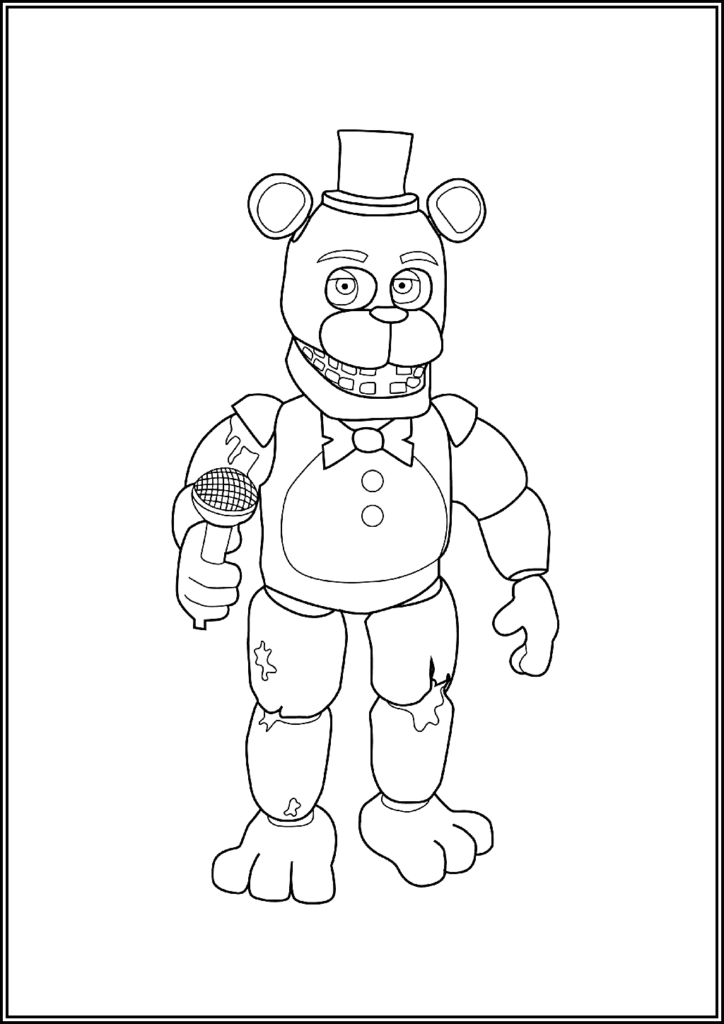 Kolorowanki Five Nights At Freddy’s (fnaf) Do Druku Za Darmo