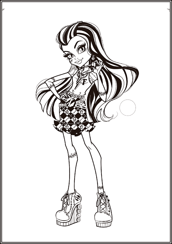 Kolorowanki Monster High Do Druku Za Darmo W Pdf