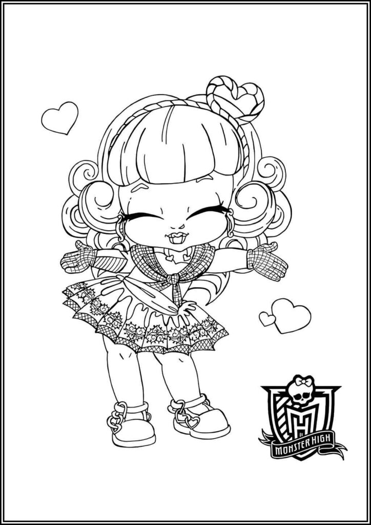 Kolorowanki Monster High Do Druku Za Darmo W Pdf