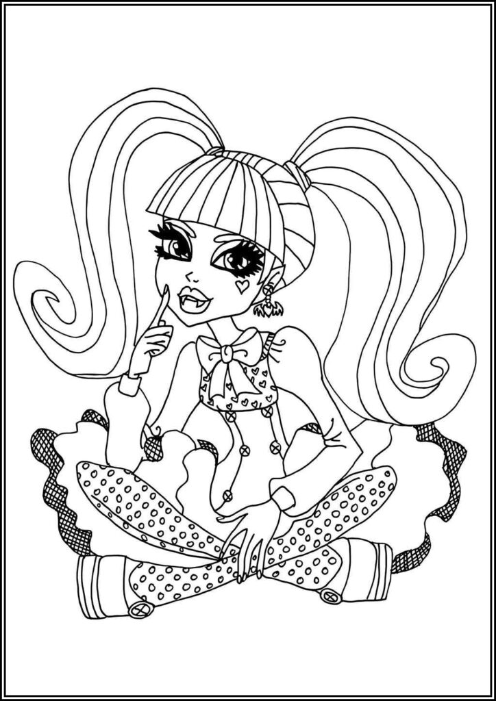 Kolorowanki Monster High Do Druku Za Darmo W Pdf