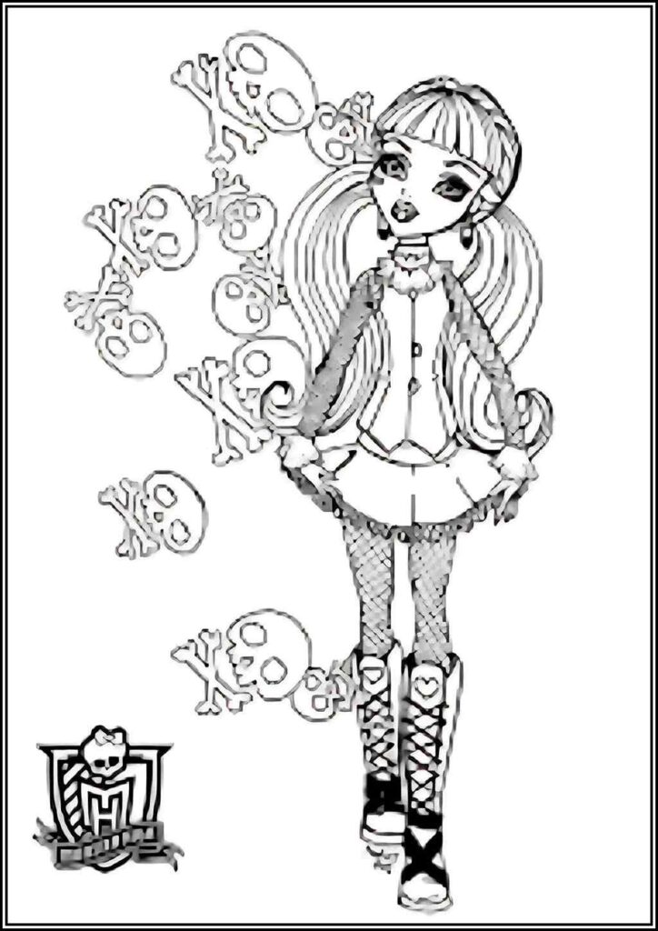 Kolorowanki Monster High Do Druku Za Darmo W Pdf