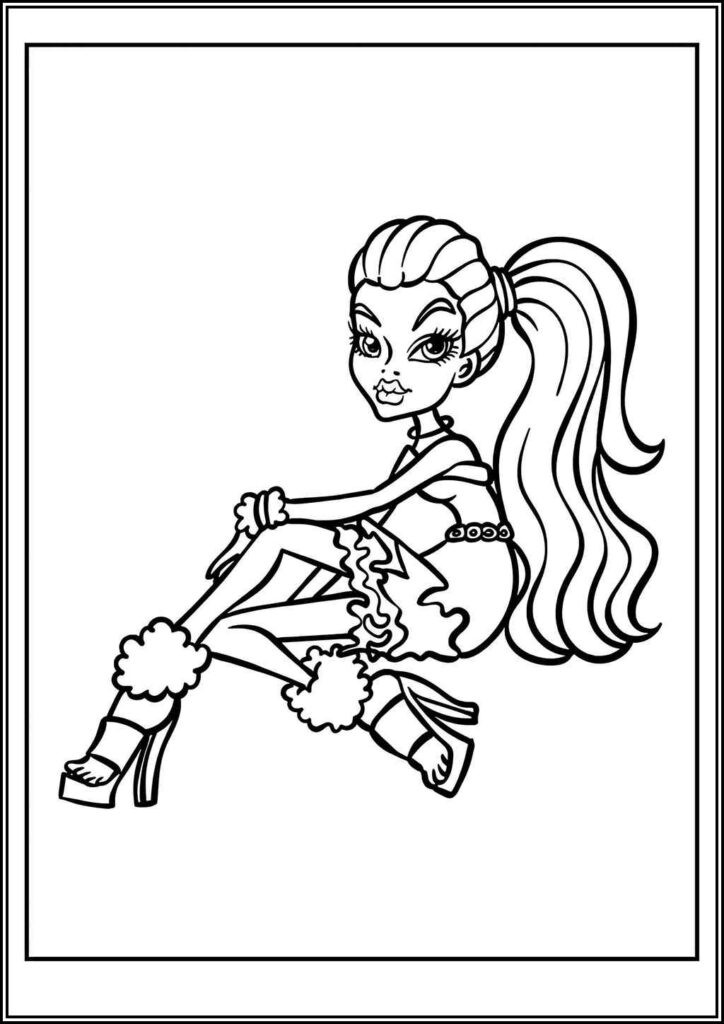 Kolorowanki Monster High Do Druku Za Darmo W Pdf