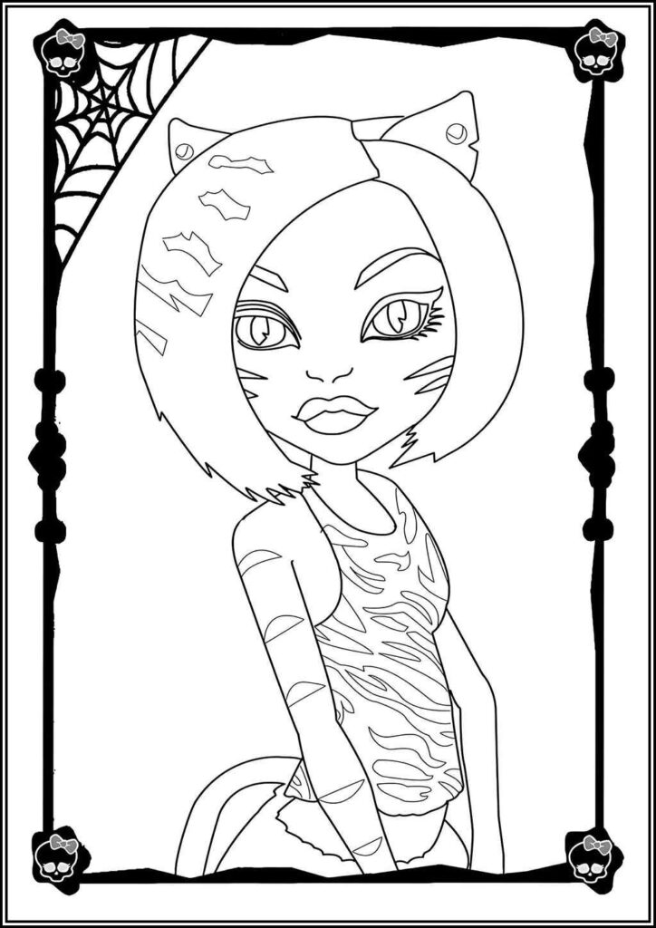 Kolorowanki Monster High Do Druku Za Darmo W Pdf