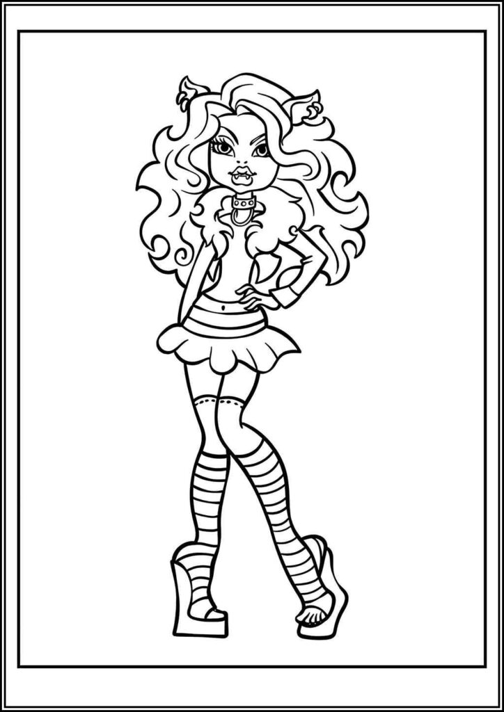 Kolorowanki Monster High Do Druku Za Darmo W Pdf