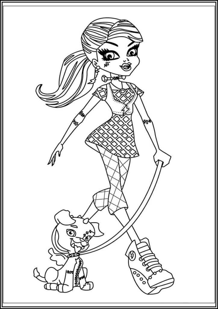 Kolorowanki Monster High Do Druku Za Darmo W Pdf