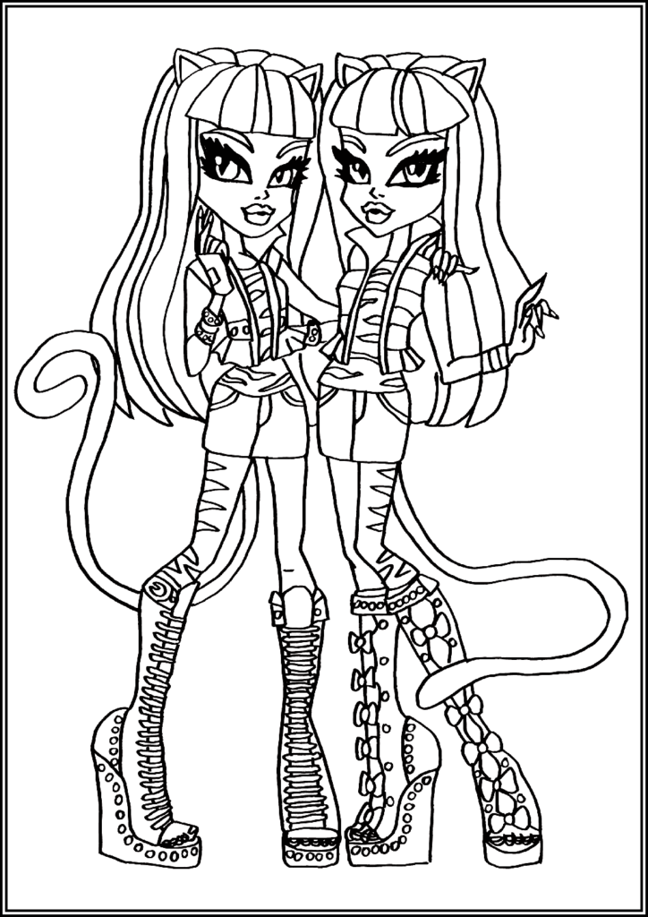 Kolorowanki Monster High Do Druku Za Darmo W Pdf