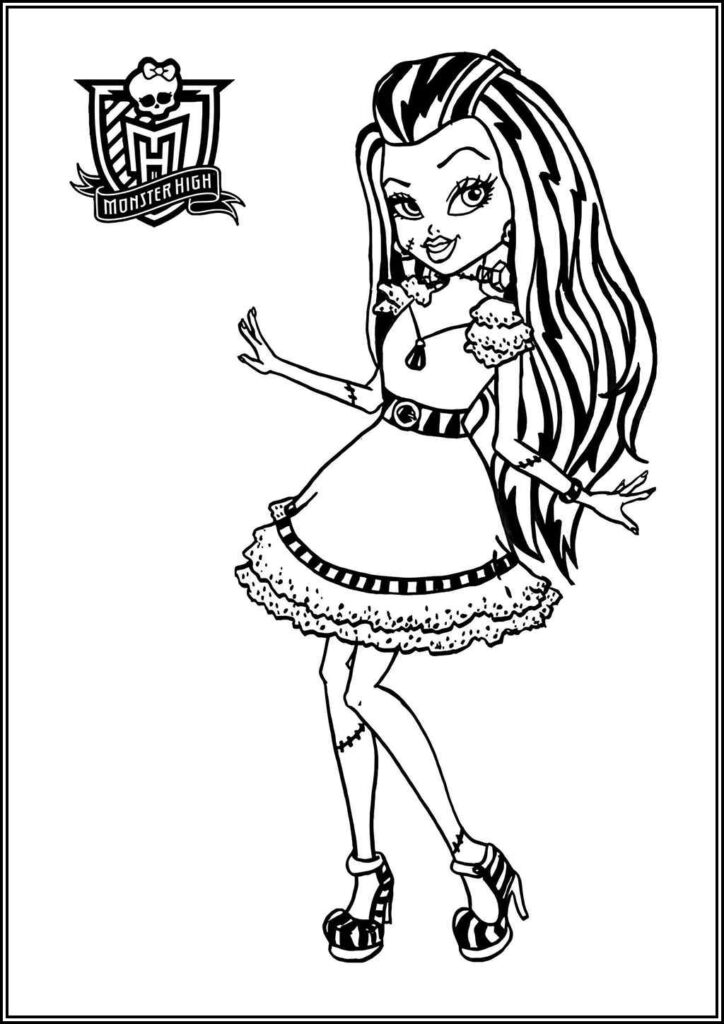 Kolorowanki Monster High Do Druku Za Darmo W Pdf