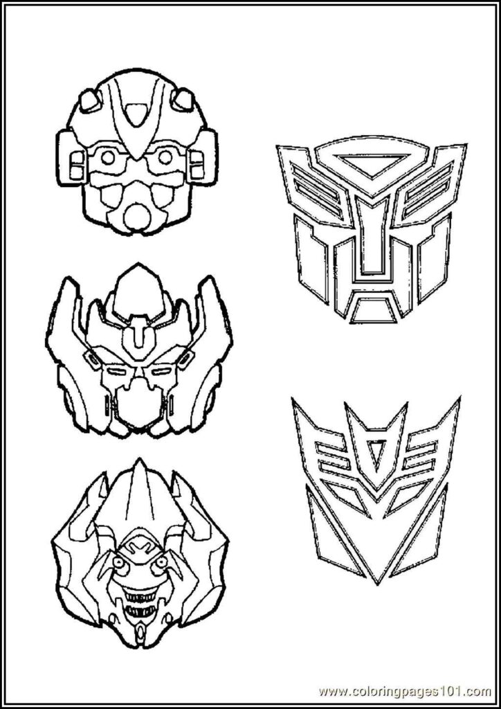 Kolorowanki Transformers Do Druku Za Darmo W Pdf