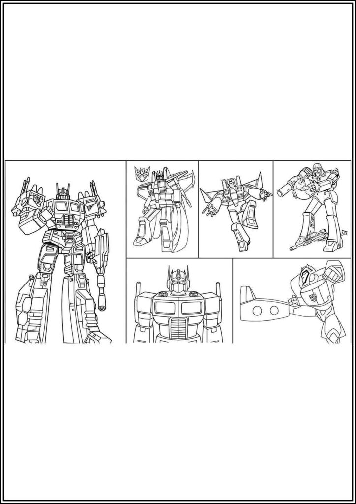 Kolorowanki Transformers Do Druku Za Darmo W Pdf