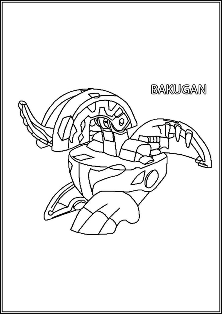 Kolorowanki Bakugan Do Druku Za Darmo W Pdf