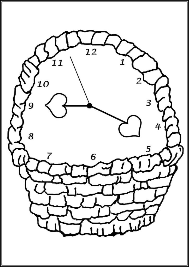 Kolorowanki Zegar Do Druku Za Darmo W Pdf
