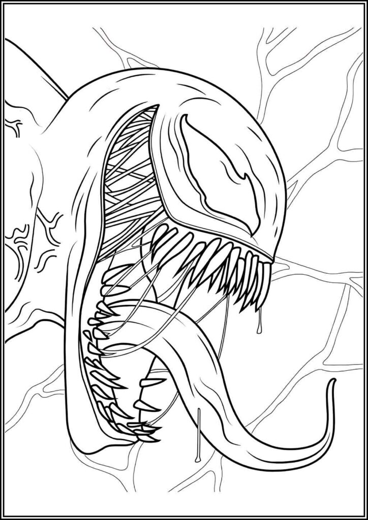 Kolorowanki Venom Do Druku Za Darmo W Pdf