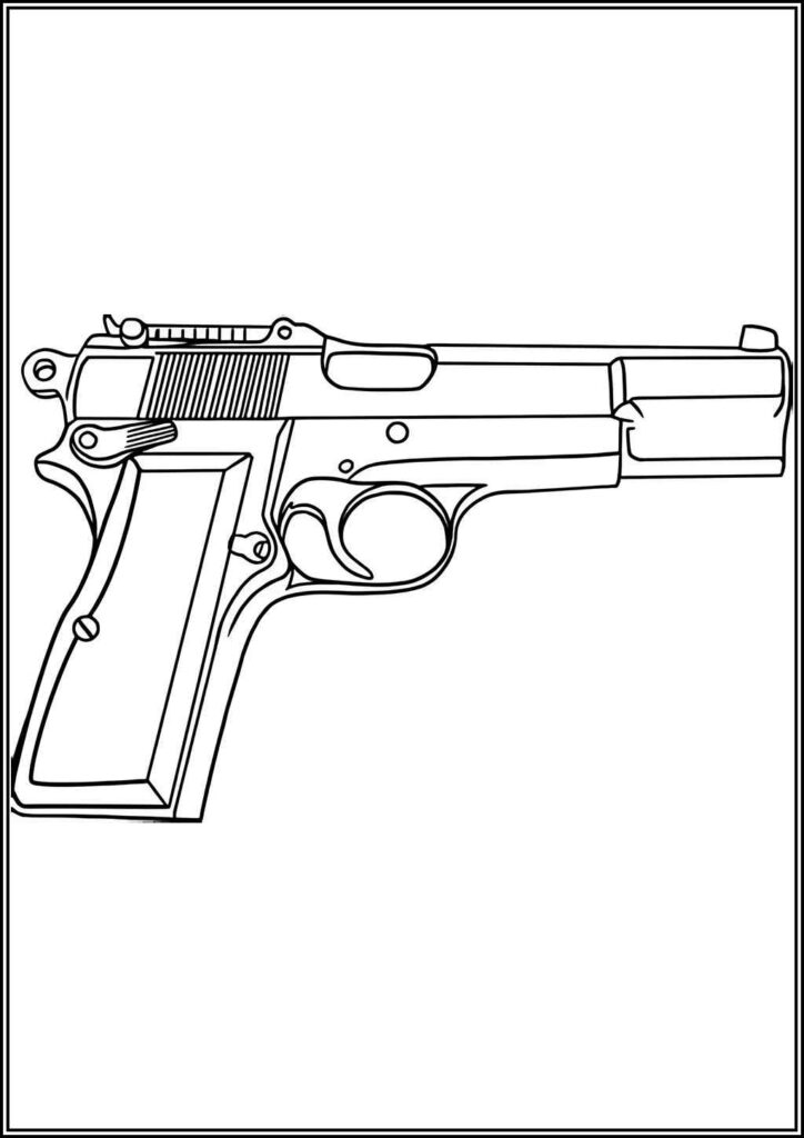 Kolorowanki Pistolety Do Druku Za Darmo W Pdf