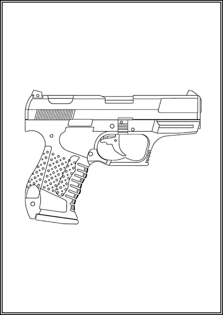 Kolorowanki Pistolety Do Druku Za Darmo W Pdf