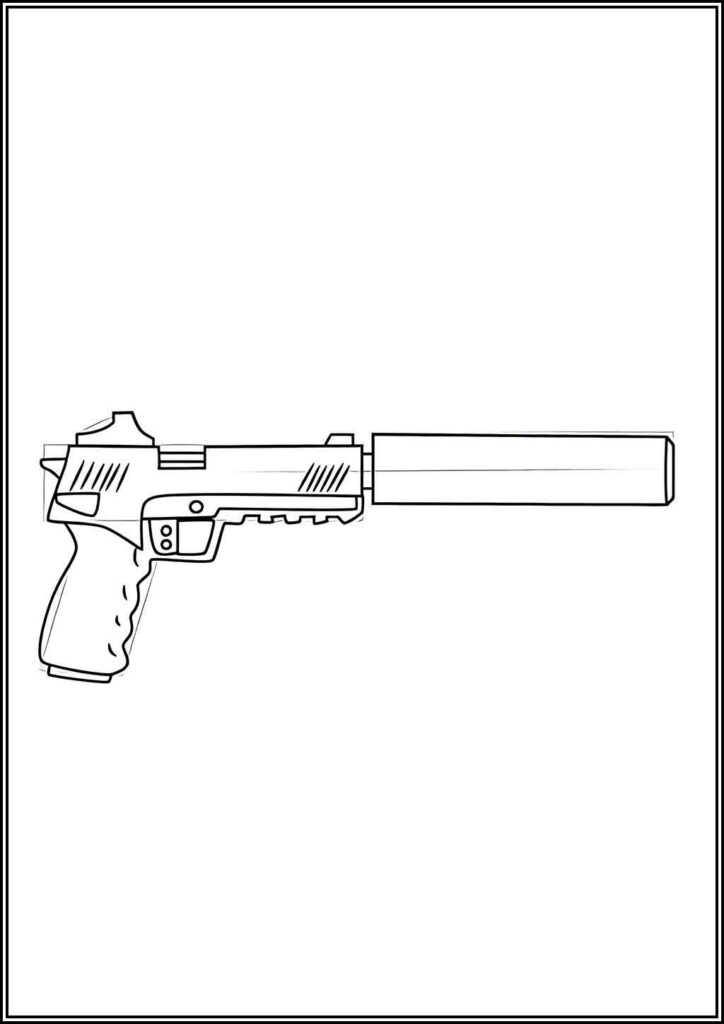 Kolorowanki Pistolety Do Druku Za Darmo W Pdf
