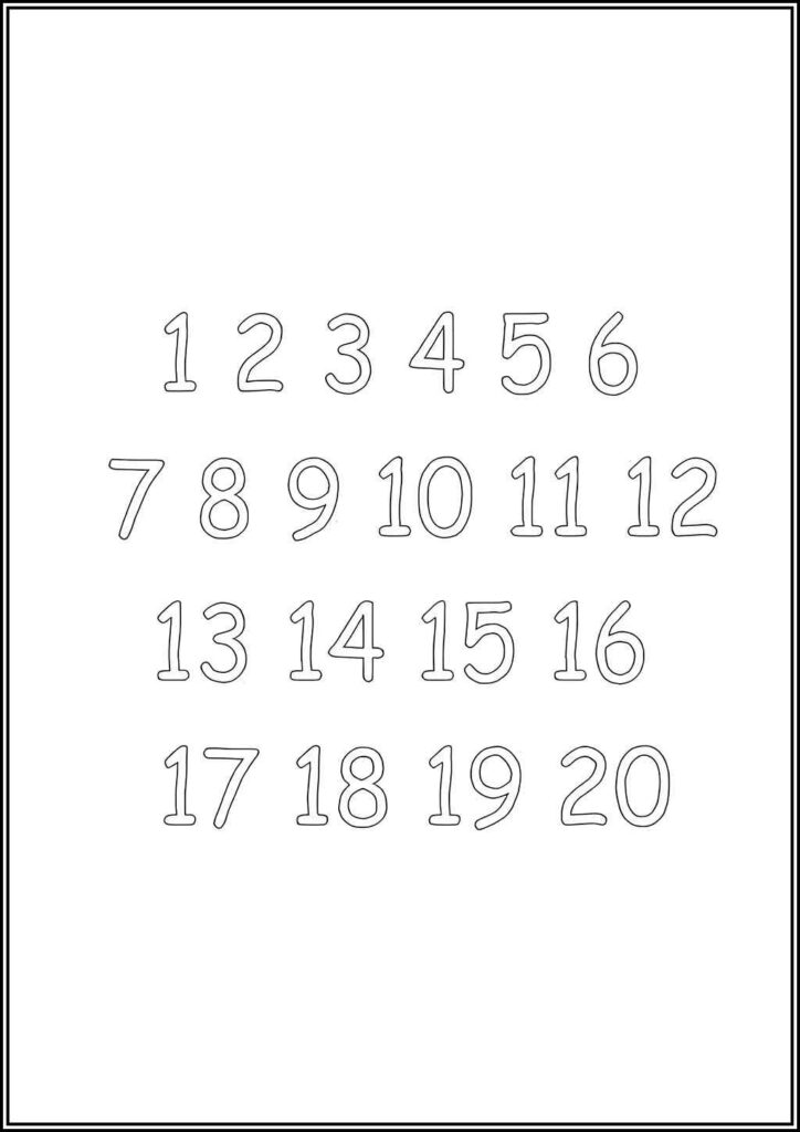 Kolorowanki Cyferki Do Druku Za Darmo W Pdf