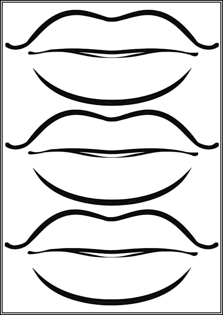 Kolorowanki Usta Do Druku Za Darmo W Pdf