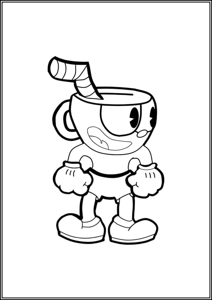 Kolorowanki Cuphead Do Druku Za Darmo W Pdf