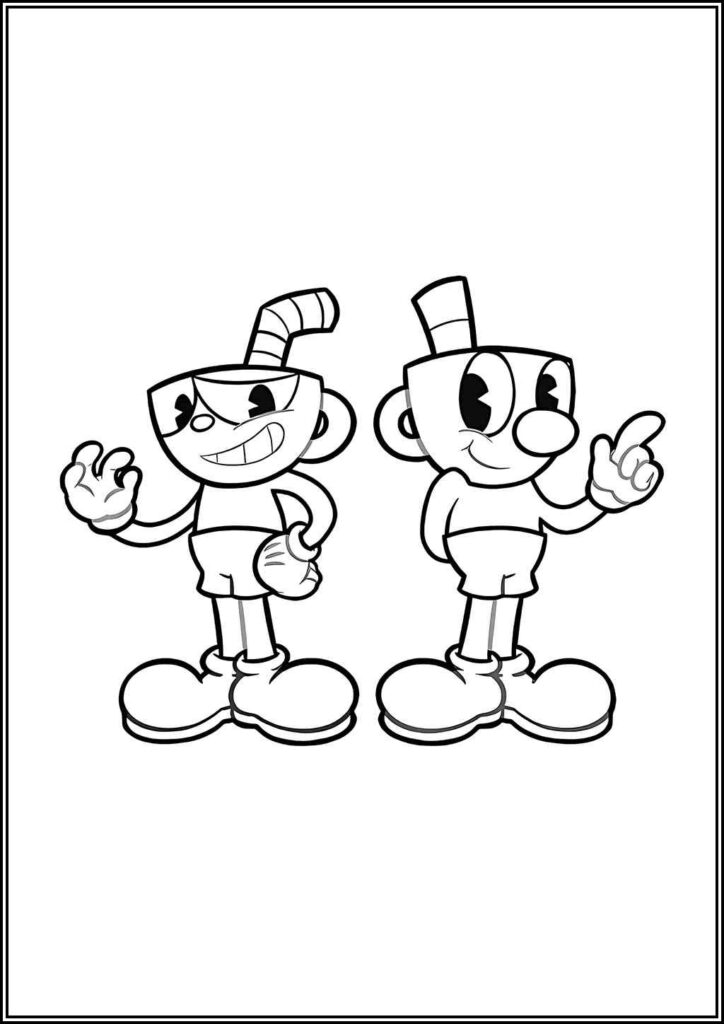 Kolorowanki Cuphead Do Druku Za Darmo W Pdf