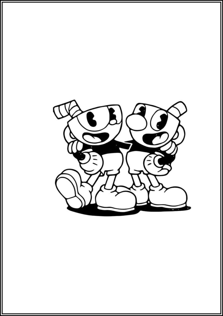 Kolorowanki Cuphead Do Druku Za Darmo W Pdf