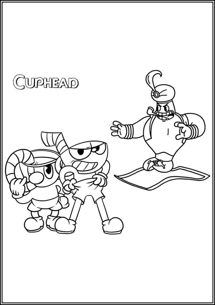 Kolorowanki Cuphead Do Druku Za Darmo W Pdf