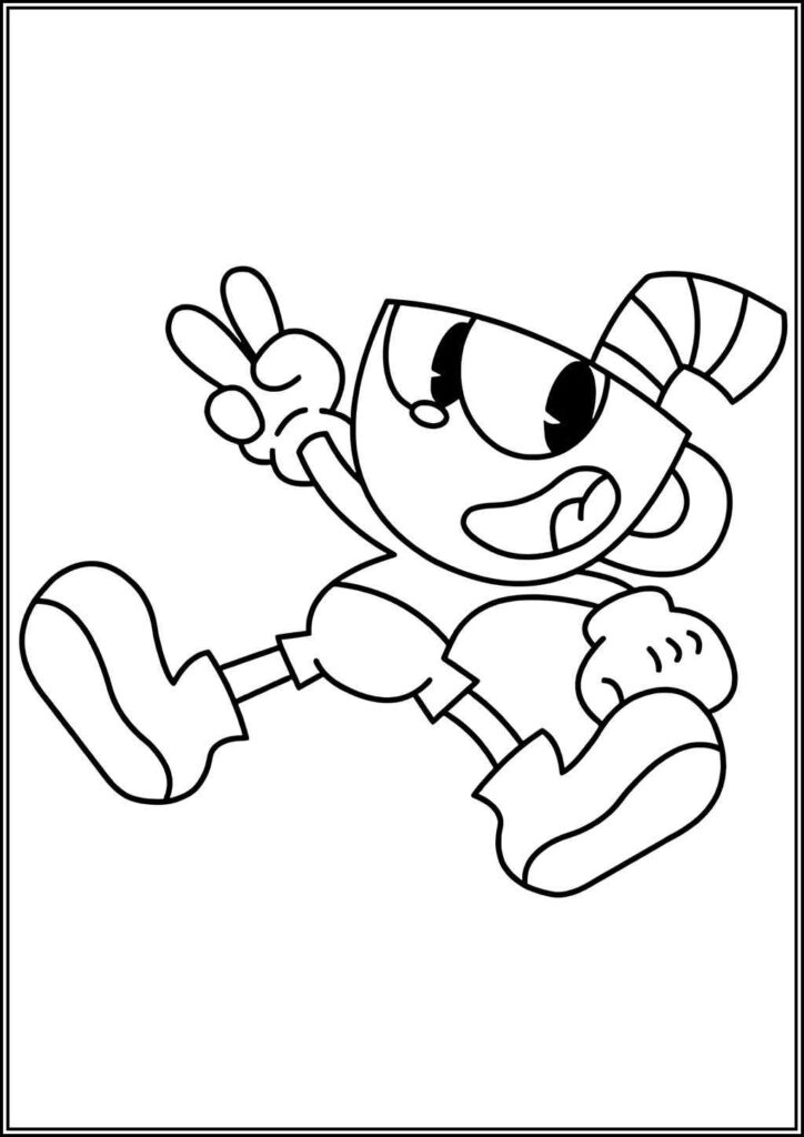 Kolorowanki Cuphead Do Druku Za Darmo W Pdf