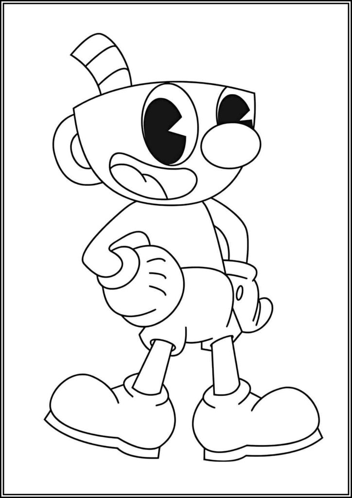 Kolorowanki Cuphead Do Druku Za Darmo W Pdf