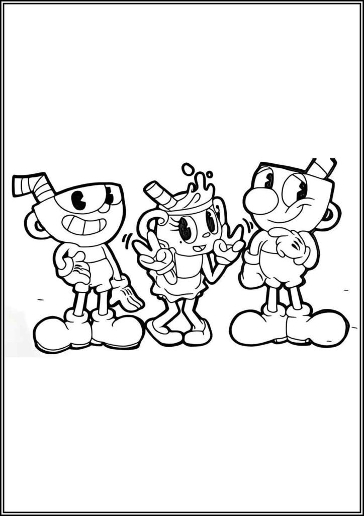 Kolorowanki Cuphead Do Druku Za Darmo W Pdf