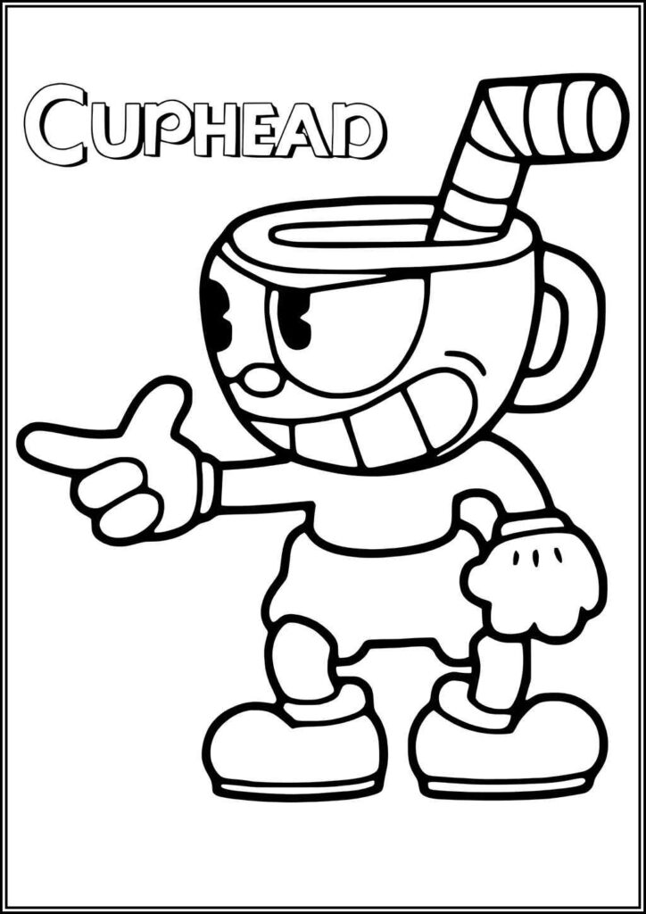 Kolorowanki Cuphead Do Druku Za Darmo W Pdf