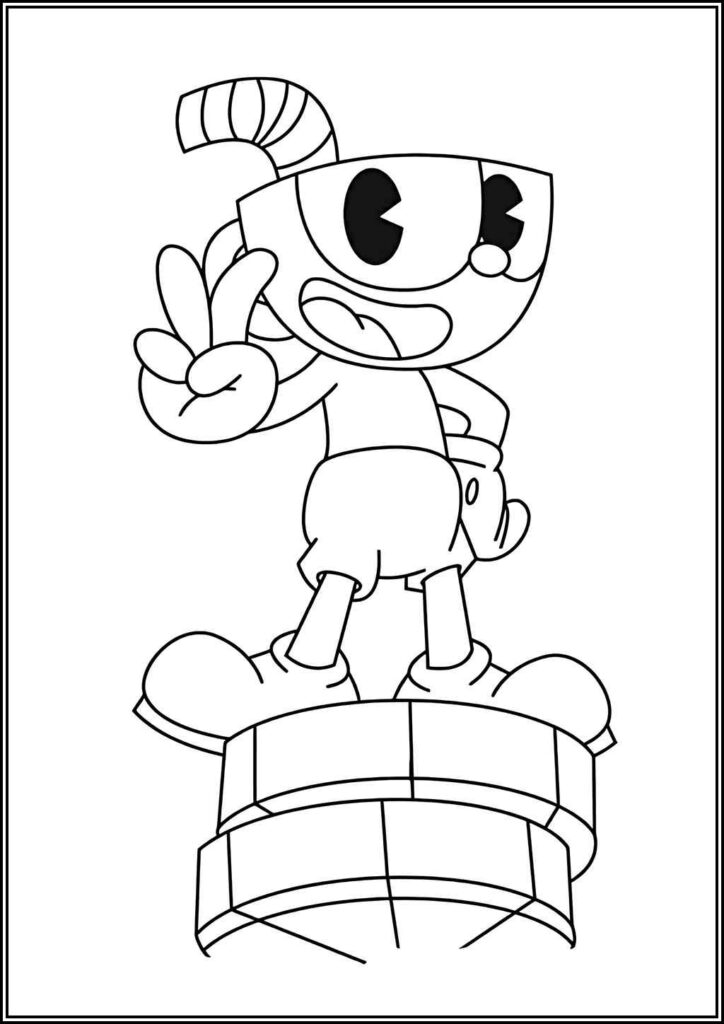 Kolorowanki Cuphead Do Druku Za Darmo W Pdf