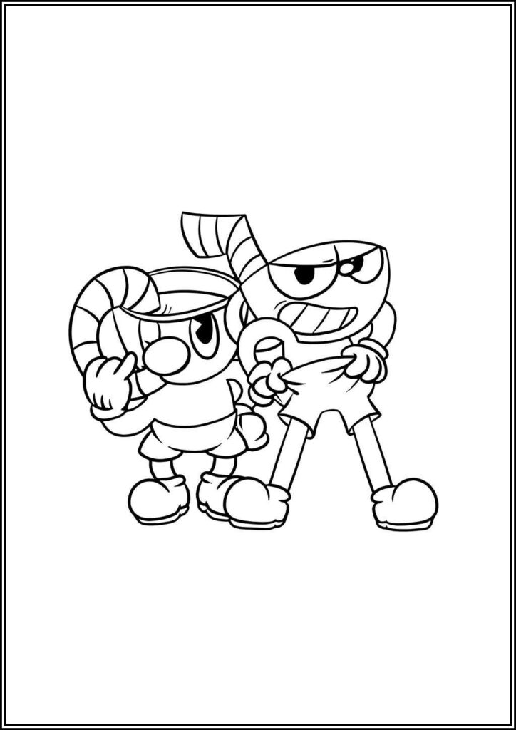 Kolorowanki Cuphead Do Druku Za Darmo W Pdf