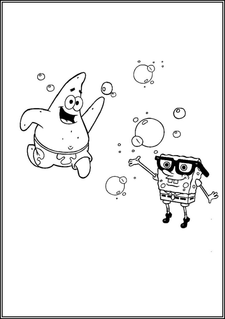 Kolorowanki Spongebob Kanciastoporty Do Druku Za Darmo W Pdf