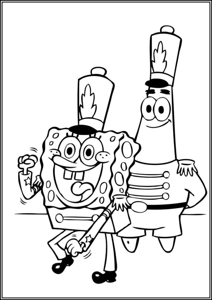 Kolorowanki Spongebob Kanciastoporty Do Druku Za Darmo W Pdf