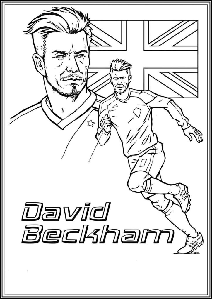 Kolorowanki David Beckham Do Druku Za Darmo W Pdf