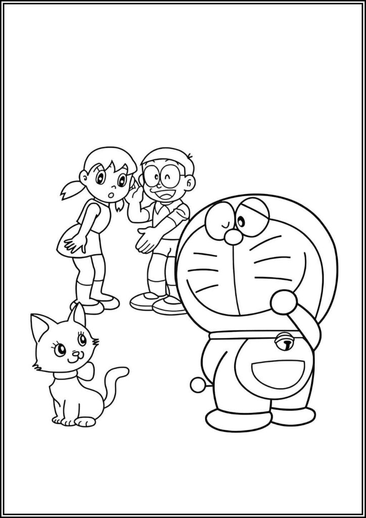 Kolorowanki Doraemon Do Druku Za Darmo W Pdf