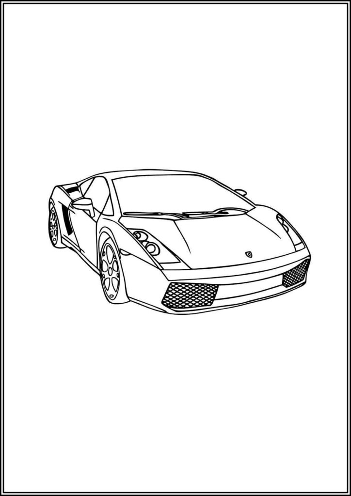 Kolorowanki Lamborghini Do Druku Za Darmo W Pdf