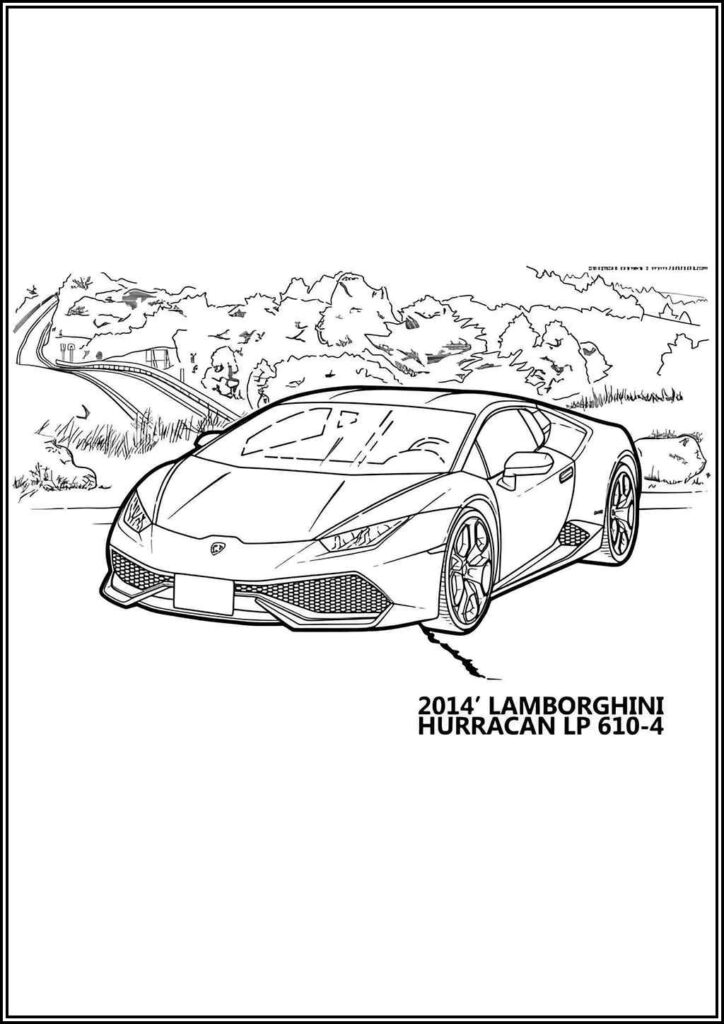 Kolorowanki Lamborghini Do Druku Za Darmo W Pdf