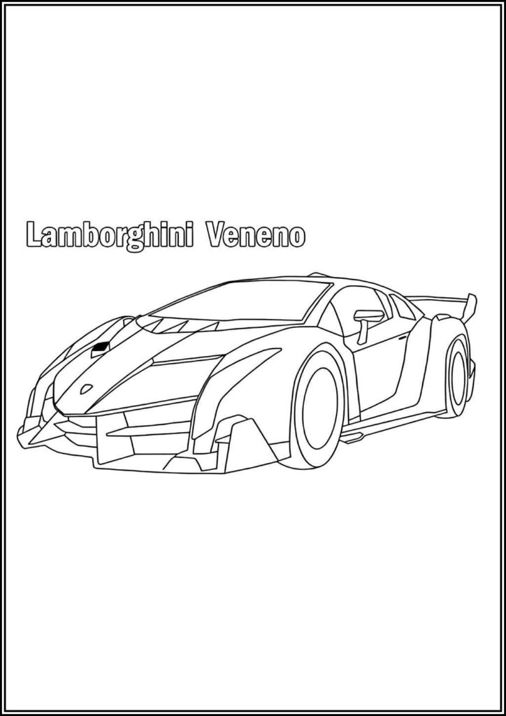 Kolorowanki Lamborghini Do Druku Za Darmo W Pdf