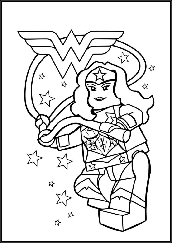 Kolorowanki Wonder Woman Do Druku Za Darmo W Pdf